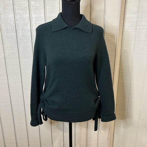 Frame Le Side Tie Crop Sweater, size medium.  Some light pilling (see pictures). - Picture 1 of 7